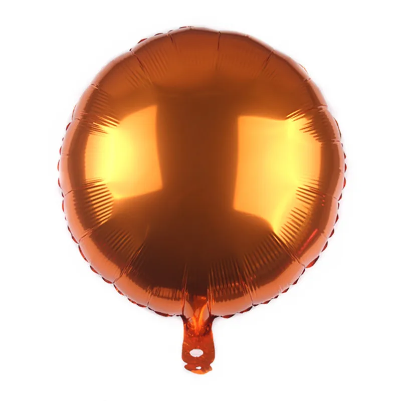 Orange 1 шт. 18 дюймов Круглая фольга Металл Макарон воздушный шар для Бэйби Шауэр Свадьба День рождения праздничные воздушные шары вечерние выставка декораций воздушный шар - Цвет: Orange