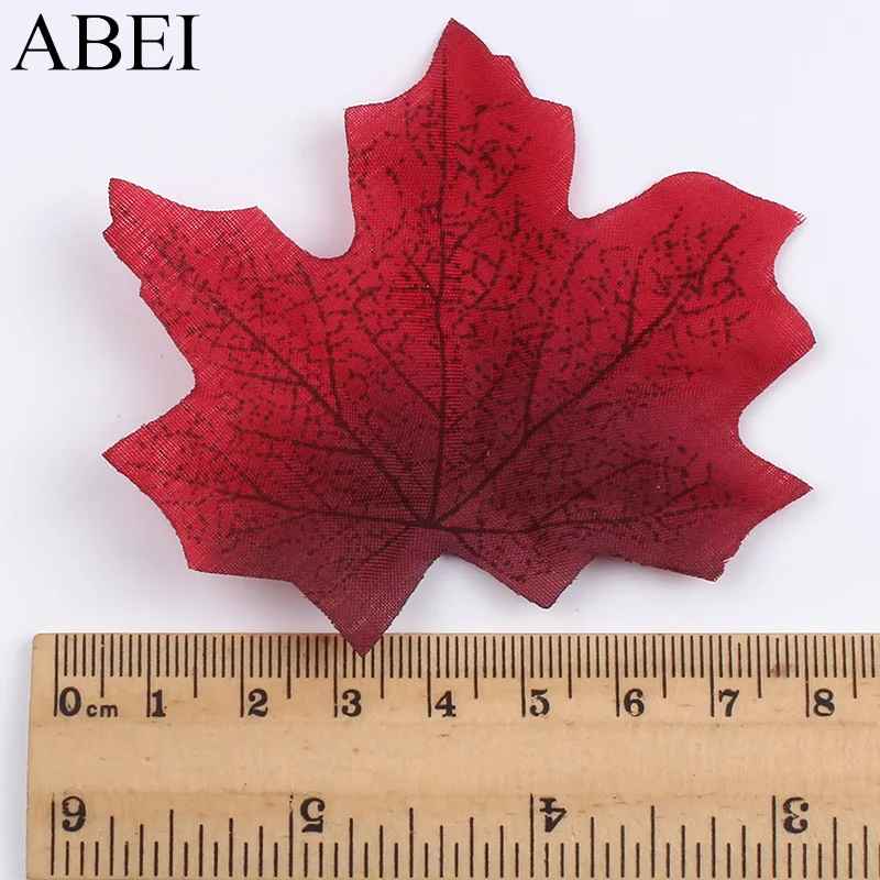 Искусственный Кленовый лист из шелка 100 шт./лот украшение для домашнего стола