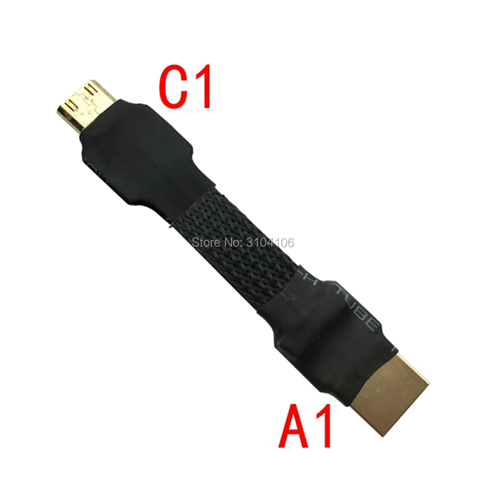 A1HDMI 2,0 мужчина к FPV HDMI Mini HDMI Micro HDMI экранированный FPC плоский кабель 4 К 60 Гц 5 см-50 см для Multicopter аэрофотосъемки