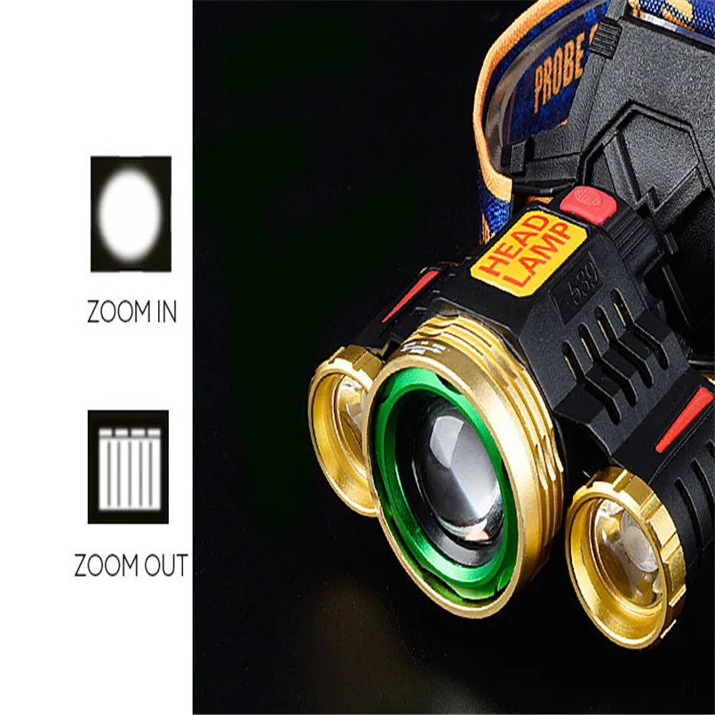 Уличный велосипедный фонарь супер свет в ночное время зум 15000LM 3X XM L T6