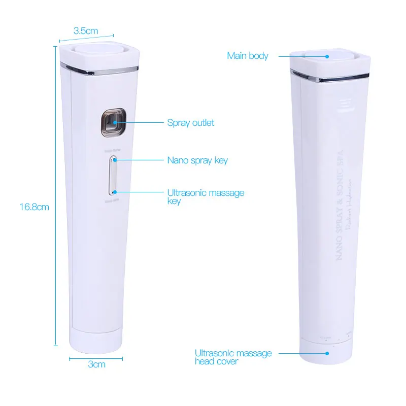 

Mini Nano Steamer Hydrating Face Mist Spray Nano Mister Portable Facial Steamer Ultrasonic Ozone Face Skin Care Steaming Machine