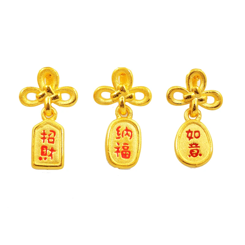 

Pure 24K Yellow Gold Bracelet Women 999 Gold Bowknot Bracelet Bring Lucky