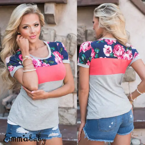 Одинаковые комплекты для семьи футболка с цветочным принтом мамы и дочки