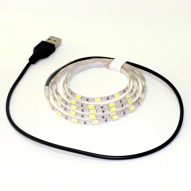 1 м 5 в USB СВЕТОДИОДНАЯ лента SMD 5630 5730 60 светодиодов белый/теплый