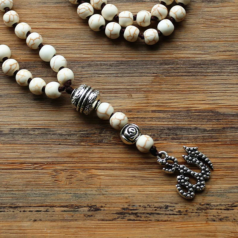 Неэластичный бисер рукоделие 99 шт. 6 мм буддистские Молитвенные Четки ожерелье Mala