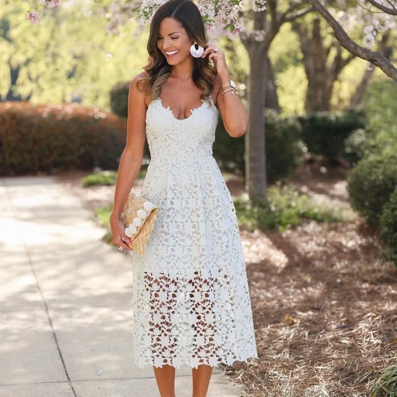 MUXU голубое кружевное платье с открытой спиной на бретелях уличная Женская одежда