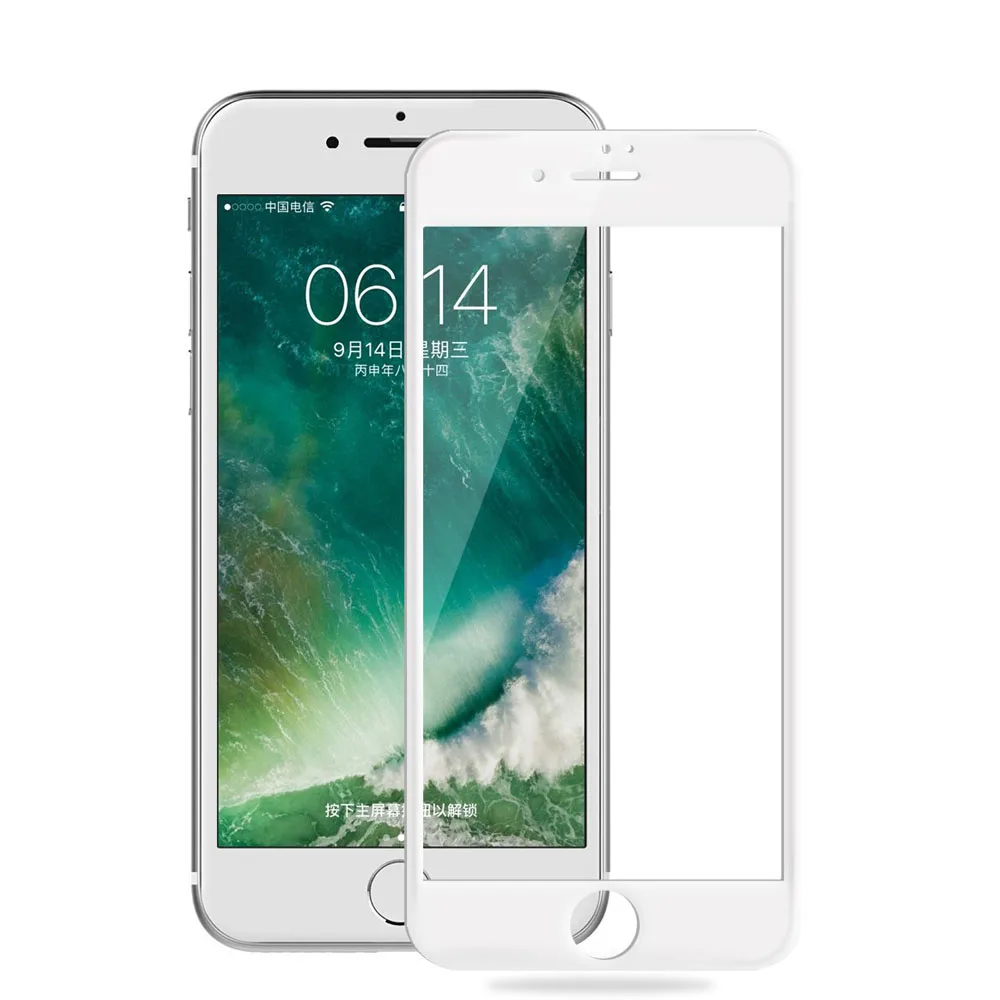 Защитная пленка для экрана телефона с закругленными краями iPhone 7 6 S 8 Plus