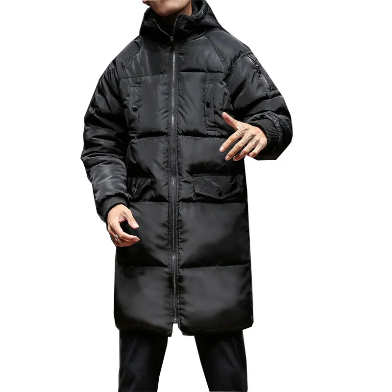 Высококачественные зимние теплые мужские хлопковые куртки с капюшоном