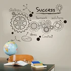 Большая офисная Наклейка на стену в виде командной команды, стикер на стену в стиле компании, классной, командной работы, вдохновляющая цитата, Виниловая наклейка для украшения дома