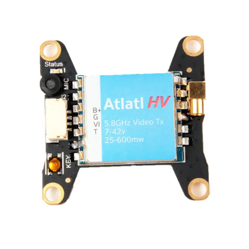 Holybro Atlatl HV 5 8G 40CH Raceband 15 mW/25 mW/100 mW/200 mW/400 mW/600 mW передатчик для телеметрии MIC I RC модели