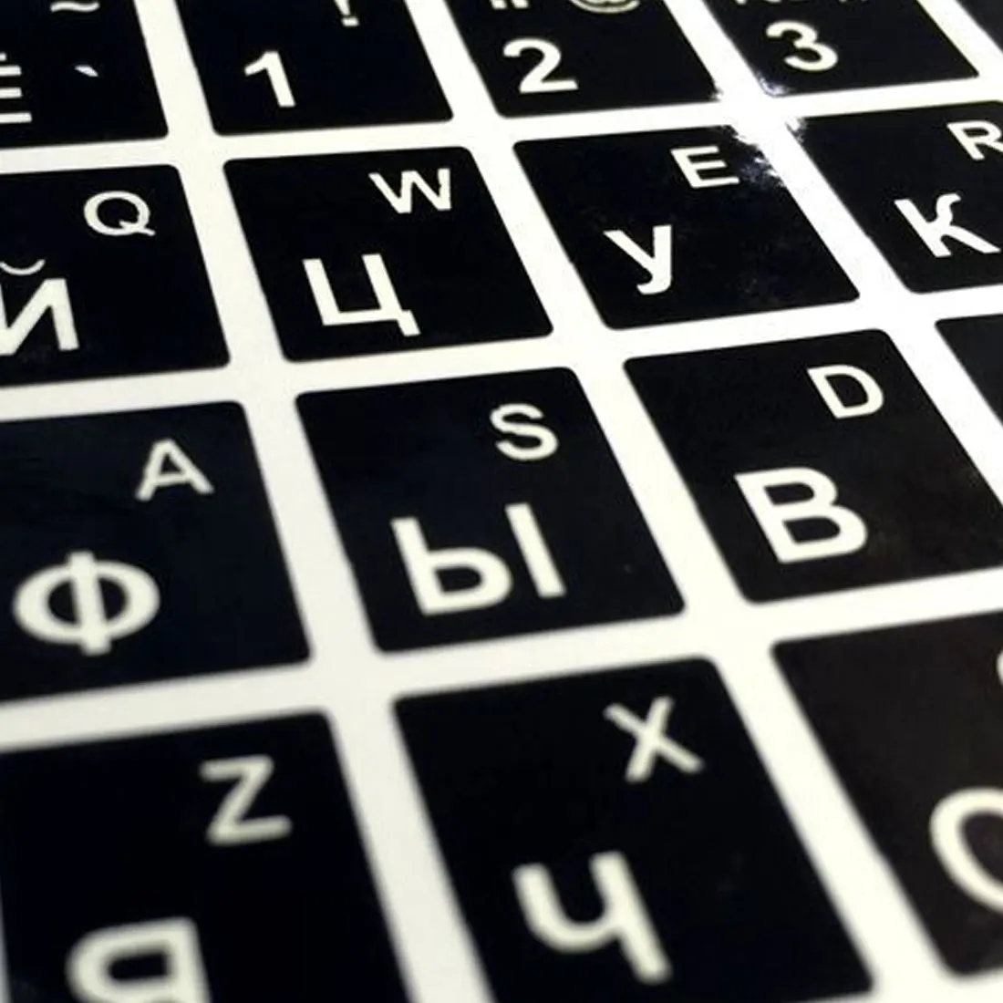 Русский язык KeyboardWaterproof стандартные стикеры макет с кнопка буквы алфавита для