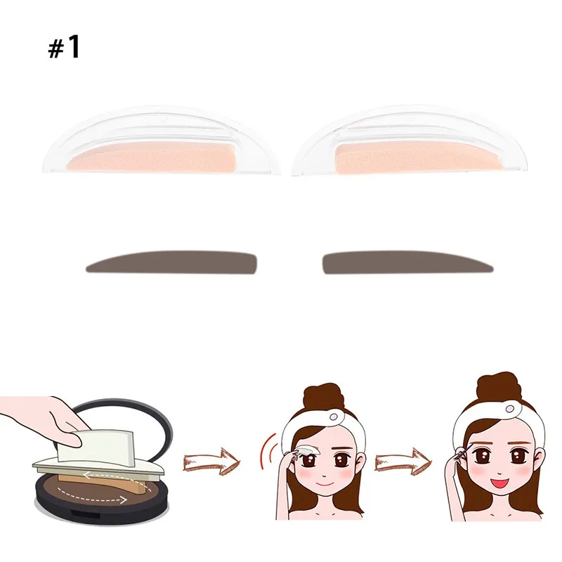 Натуральный водостойкий длинный стойкий для бровей штамп тени с печатью палитра