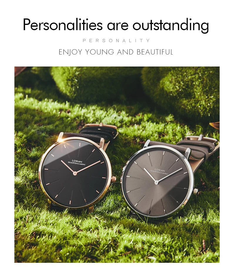 6,5 мм Тонкий чехол, мужские часы, ультра-тонкие роскошные брендовые простые деловые мужские кварцевые часы с кожаным ремешком