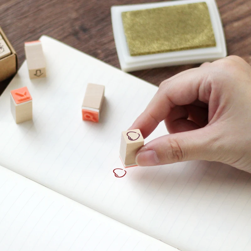 2 узора планировщик декоративные деревянные штампы набор Скрапбукинг DIY хобби