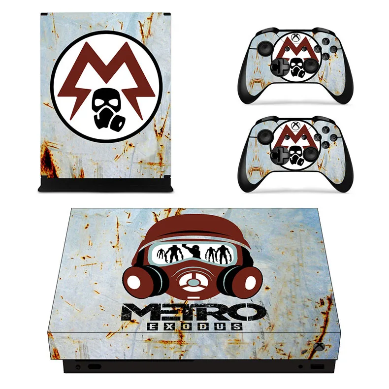 YSX1X2120 Metro Exodus виниловые наклейки для кожи, наклейки для xbox one x, наклейки s Pegatinas Adesivo для xbox one x консоли и двух контроллеров - Цвет: YSX1X2120