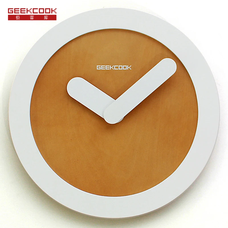Geekcook 12 дюймовые настенные часы Zero theme простые не отражающие деревянные модные