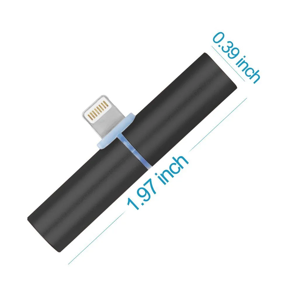 2 в 1 аудиоадаптер с разъемом Lightning/3 5 мм для iPhone 7/7 Plus 8 X|Кабели передачи данных| |