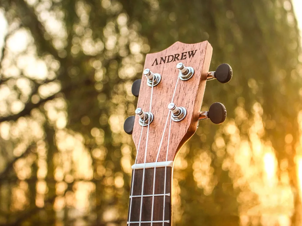Укулеле концертная 23 дюймов электрическая гитара ананаса 4 струны Ukelele Guitarra ручной работы дерево красное дерево Музыкальные инструменты Uke