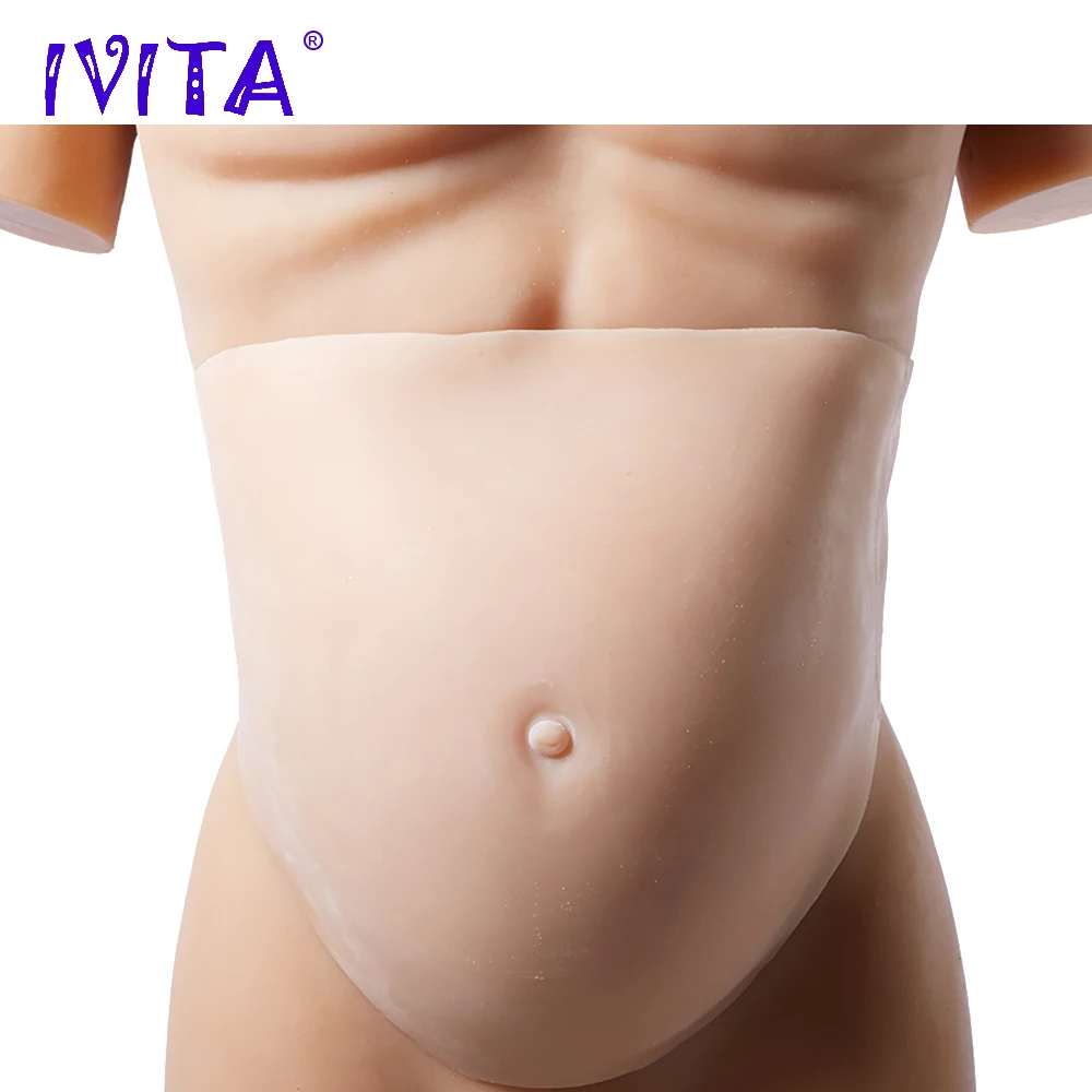 IVITA 1800 г 5 7 месяцев беременности силиконовый живот поддельный силикон большой