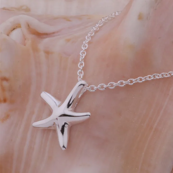 Женский комплект украшений с серебряным покрытием ожерелье и серьги в форме