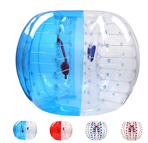 

Half Clear Half Blue Inflatable Bumper Ball 1.5M Dia Human Bubble Ball For Sport Game Bumper Ball Prices Soccer Bubble Factory