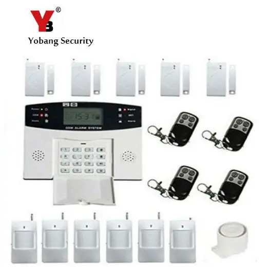 Беспроводная Проводная GSM SMS Система охранной сигнализации YobangSecurity система с