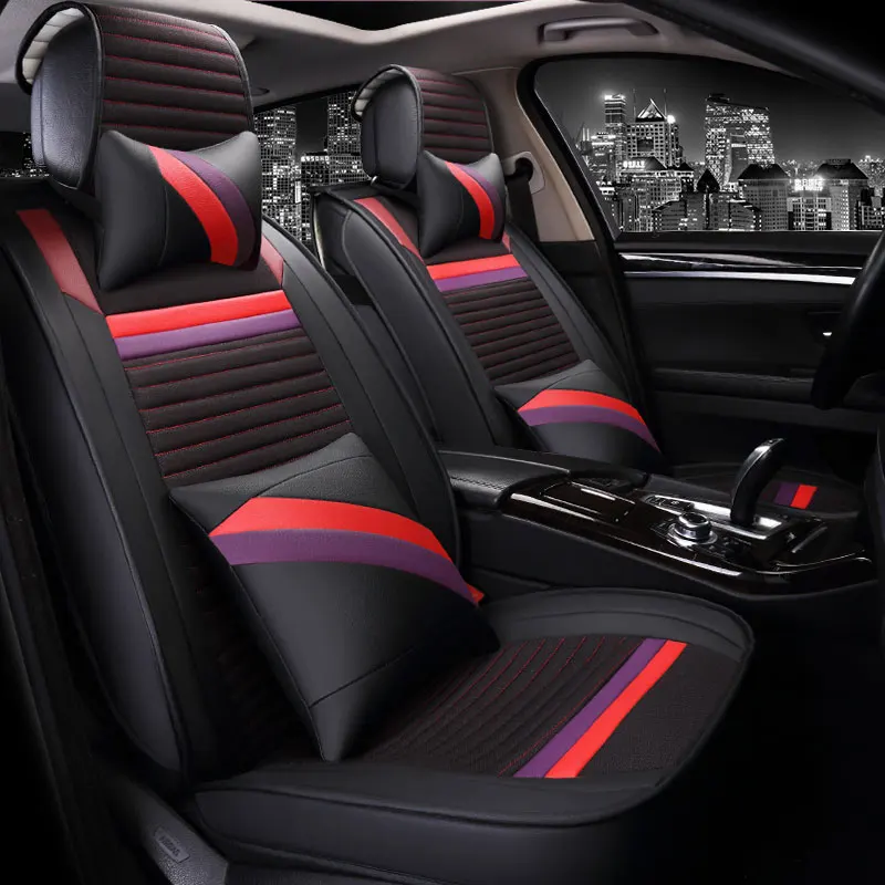 3D полностью закрытых волокнистых автомобиля Подушки для Cadillac ats CTS XTS SRX SLS Escalade