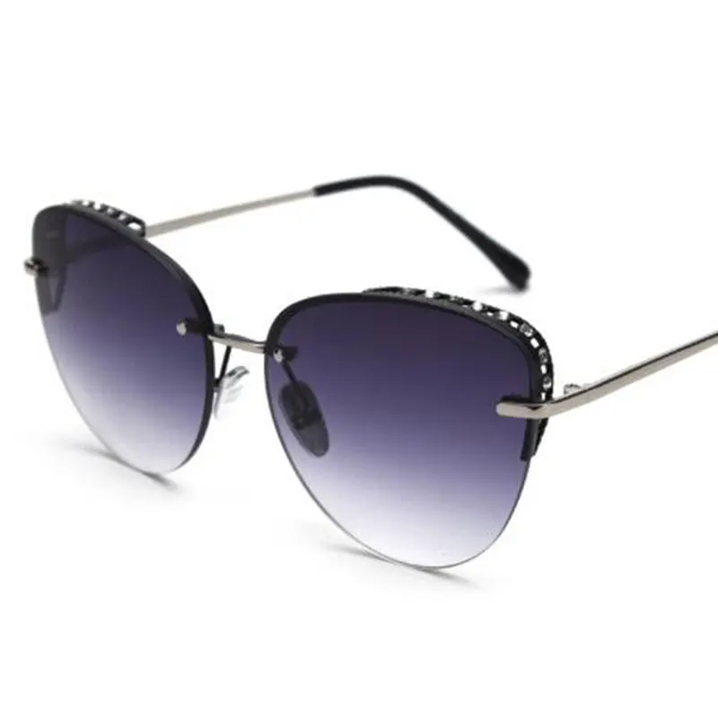 Новые градиентные зеленые солнцезащитные очки кошачий глаз женские брендовые