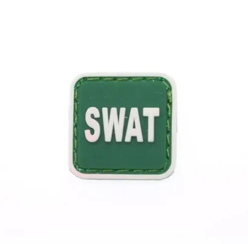 O Персональный логотип SWAT Биохимический ядро кости лягушка нарукавная повязка рюкзак шляпа украшения одежды военная тактика водонепроницаемый значок - Цвет: O