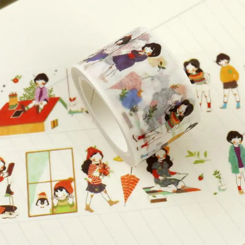 Милая девушка васи лента японская клейкая декоративная Дневник для ноутбука
