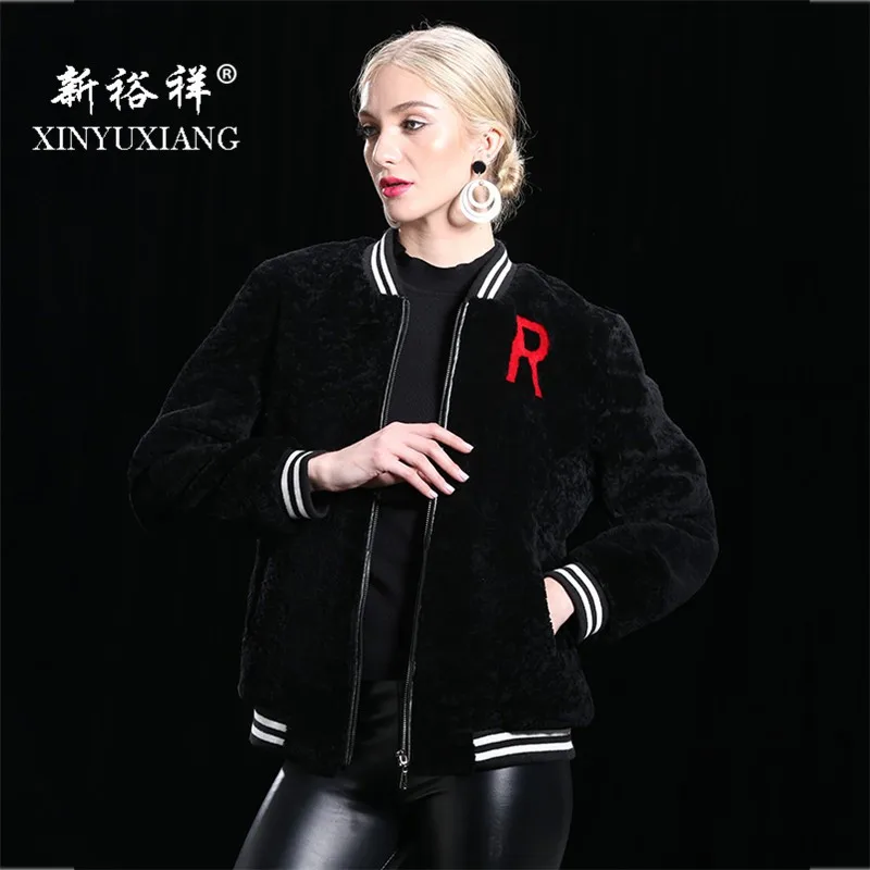 XINYUXIANG новинка 2017 натуральная овчина дубленка пальто для женщин зима кожа