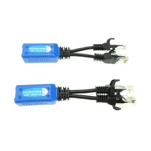 2шт/1 пара RJ45 Сплиттер-Сумматор uPOE кабель, две камеры POE использовать один сетевой кабель адаптер POE разъемы Пассивный кабель питания