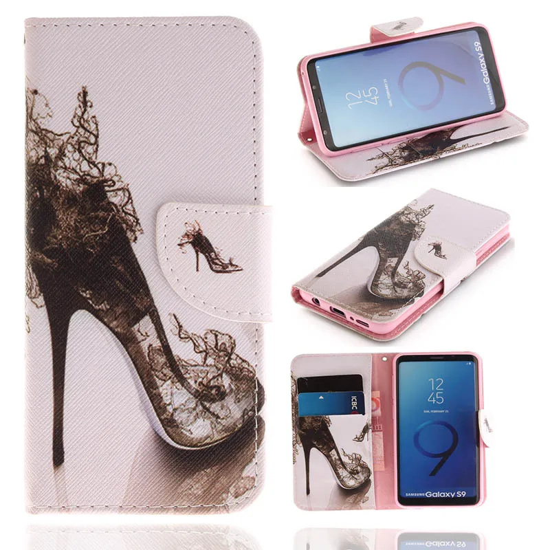 High Heels Чехол-бумажник из искусственной кожи для iPhone XS Max XR X 10 8 7 6S Plus 5 5S SE 5C 4 4S чехлы с откидной крышкой и подставкой для iPod Touch 5 6 Fundas B42 - Цвет: High Heels
