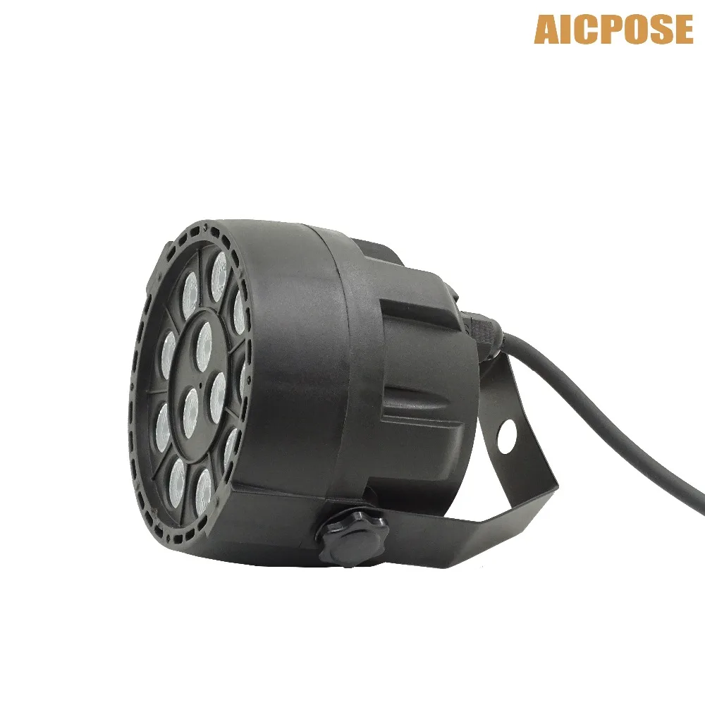 Миниатюрный светодиодный сценический светильник 2 шт./лот 12x3 Вт RGB 3 в 1 для