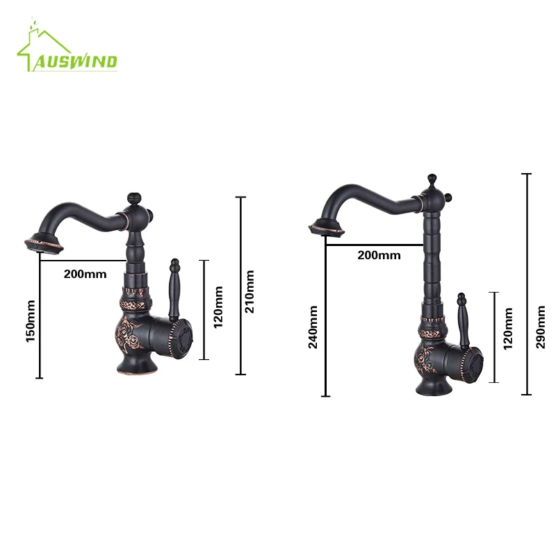Смесители для кухни в античном стиле черные смесители умывальника резьбовые