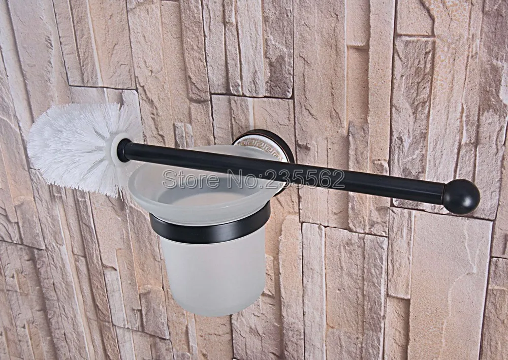 Аксессуары для ванной комнаты настенный черный латунный держатель туалетной