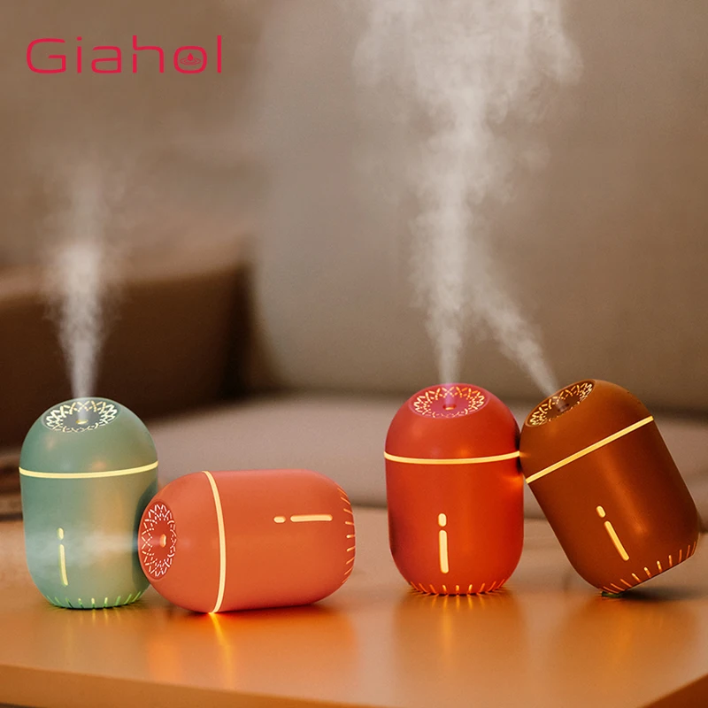 Мини 350 мл портативный Fat Cup увлажнитель воздуха с светодиодный ночник USB Mute Fogger