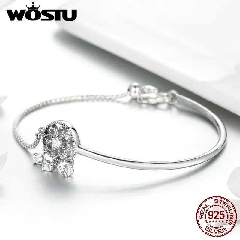 WOSTU подлинное серебро 925 пробы Ловец снов Шарм браслет для женщин Девушка День
