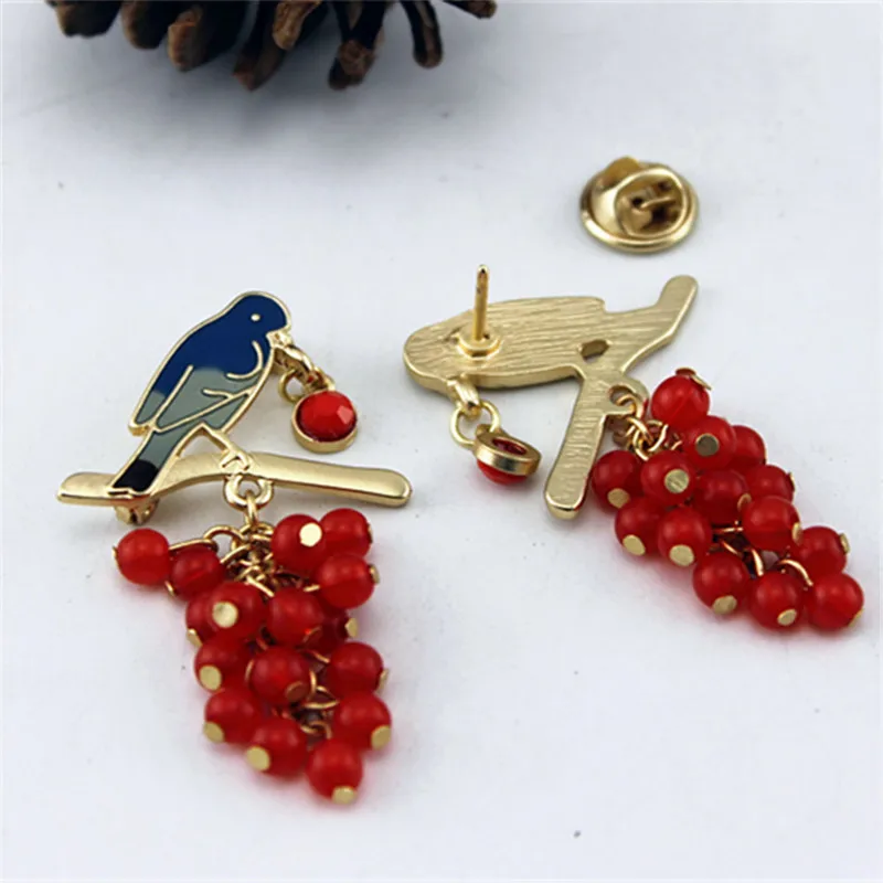 Модная брошь в виде Джокера брошка птицы винограда ювелирный набор новинка 2015 |