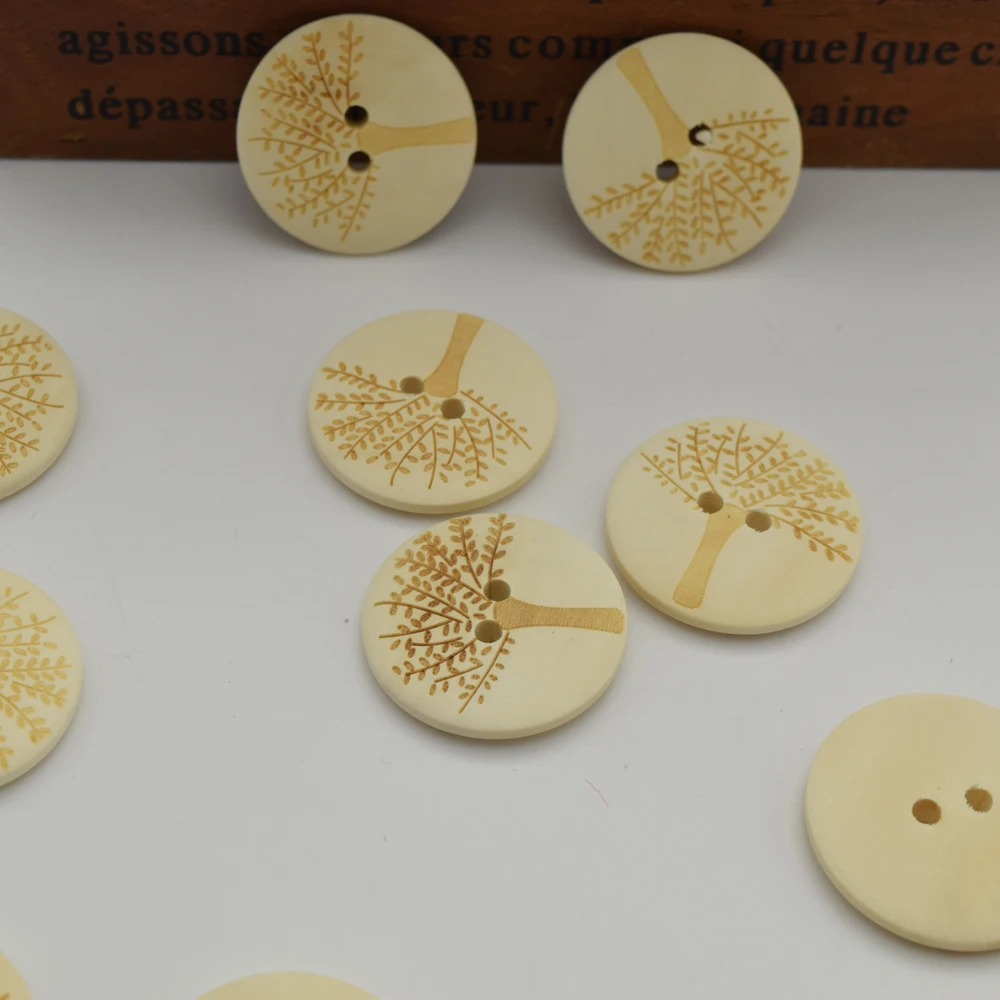 200 шт. деревянные пуговицы с двумя отверстиями 20/25/30 мм|button tree|wooden buttons30mm wooden buttons |