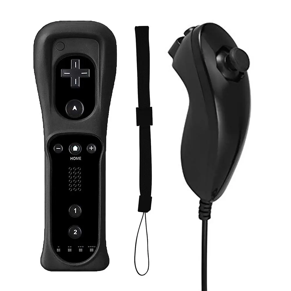 Для wii пульт дистанционного управления Геймпад+ Nunchuck для nintendo wii джойстик беспроводной контроллер Джойстик аксессуары для игр