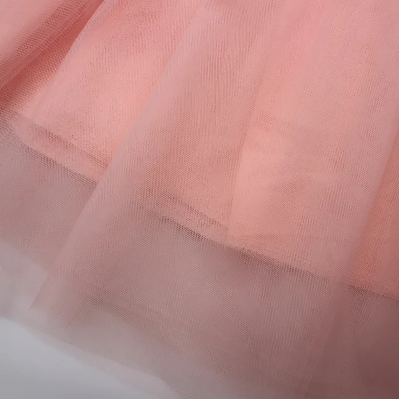 Children Clothes 2019 Summer Sleeveless Soild Lace Net Yarn Princess Dress Flower Girls Ball Gown Party For 3-8T | Детская одежда и