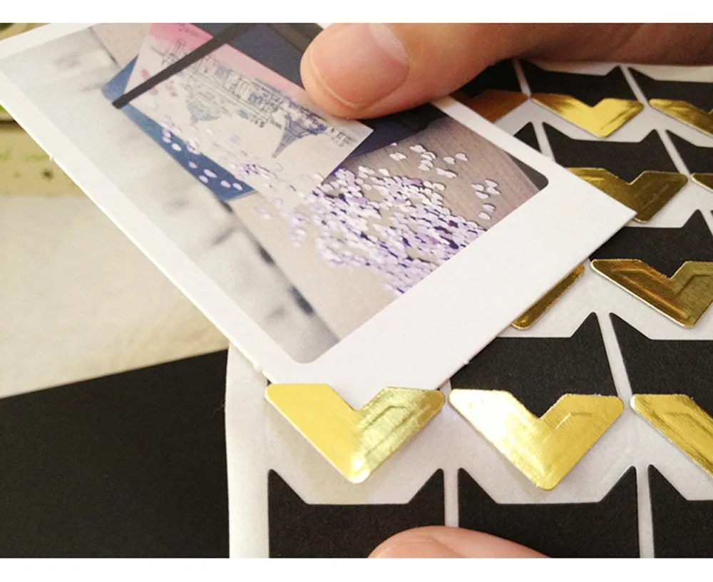 1 шт DIY винтажные Угловые крафт-бумажные наклейки для фотоальбомов, рамка для украшения скрапбукинга, украшение для дома, горячая распродажа