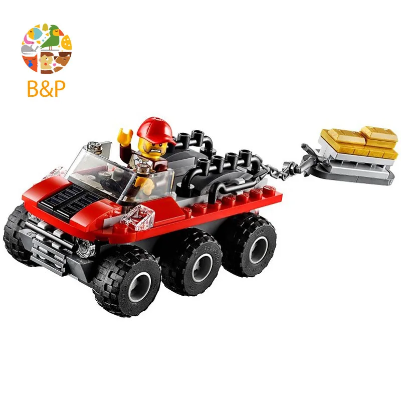 Legoing 60175 409 шт. Сити серии горная река ограбление Модель Building Block образования DIY