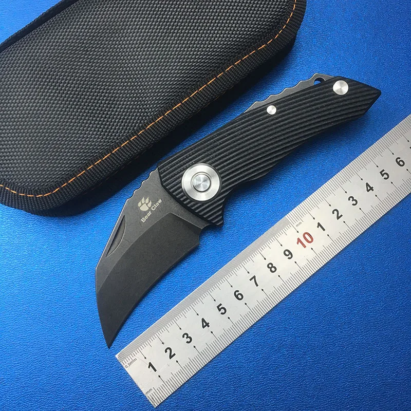Складной нож Медвежонок карманный Мультитул из стали D2 с ручкой G10 для охоты