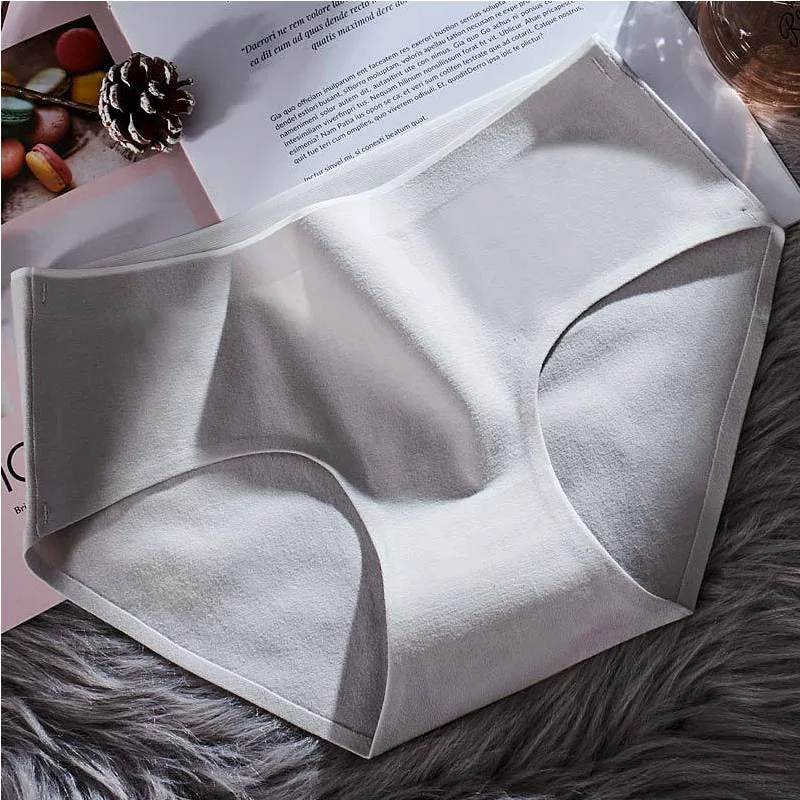 Light gray exy, женские трусики, модные женские шорты, хлопковые трусы, женское нижнее белье, одноцветные бесшовные трусики для девушек, женские трусики, размеры - Цвет: Light gray
