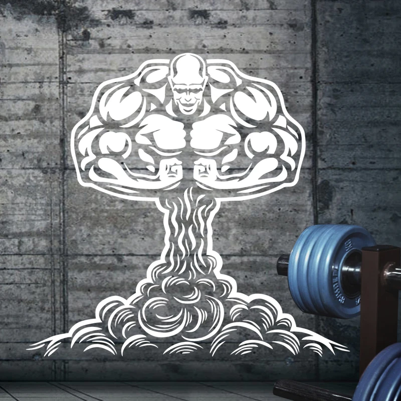 Фитнес наклейка тренажерный зал Стикеры Бодибилдинг Плакаты виниловые