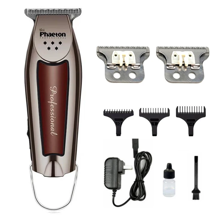 rifle add 2 blades 100-240V Hair Trimmer professional Hair Clipper Beard Trimmer Men's Hair Cutter Barber haircut machine 0.1mm Cutting 15W - Цвет: rifle add 2 blades