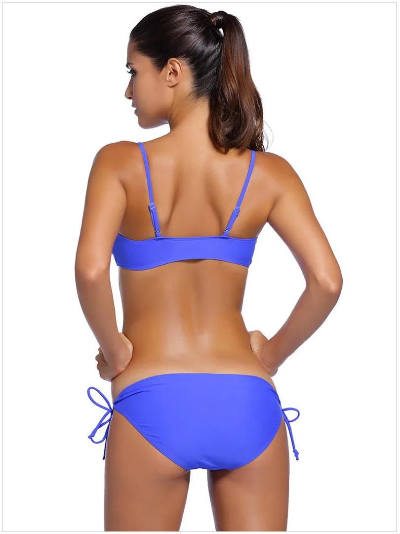 Купальник женский лиф бандо бикини 2019 танкини набор Пуш Ап Купальники больших
