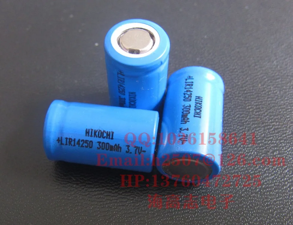 LIR14250 достаточное количество 300MA 1/2AA литиевая батарея 3 7 V 1 карман для